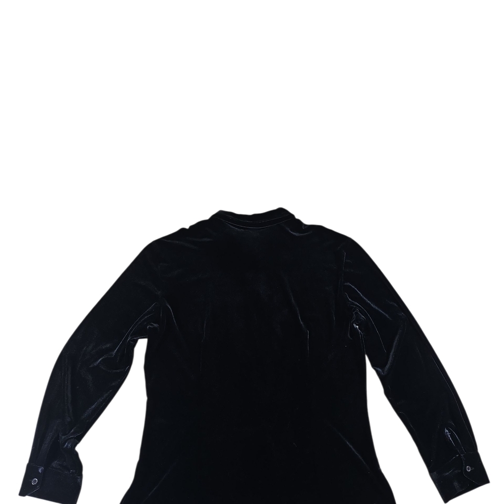 Harve Benard Black Velvet Blouse - Picture 3 of 4